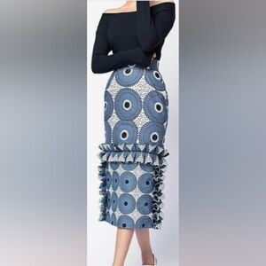 Style Me Patterned Midi Skirt